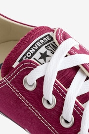 Converse Burgundy Red Chuck Taylor Ox Trainers - Image 7 of 7