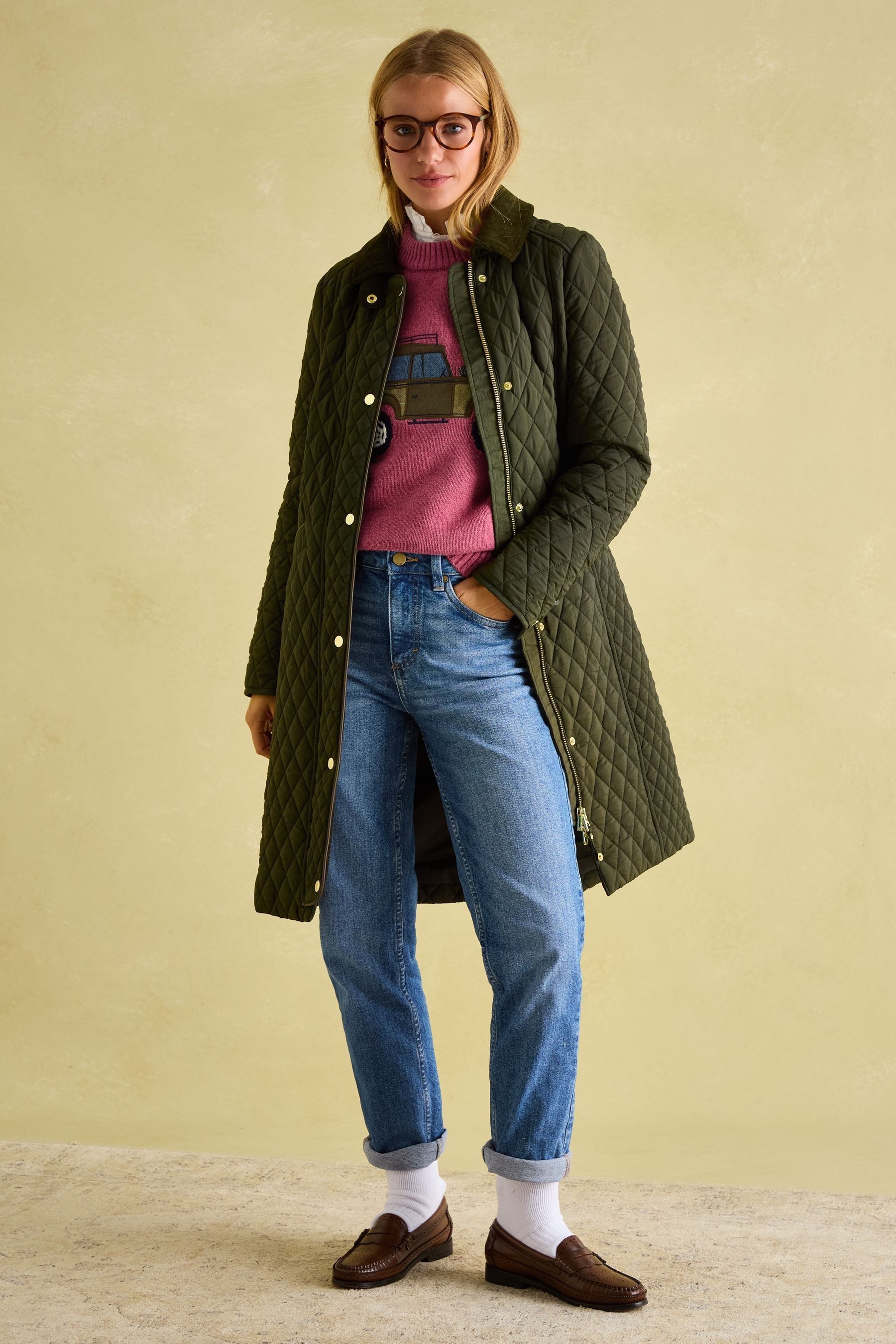 Franwell diamond quilted jacket best sale