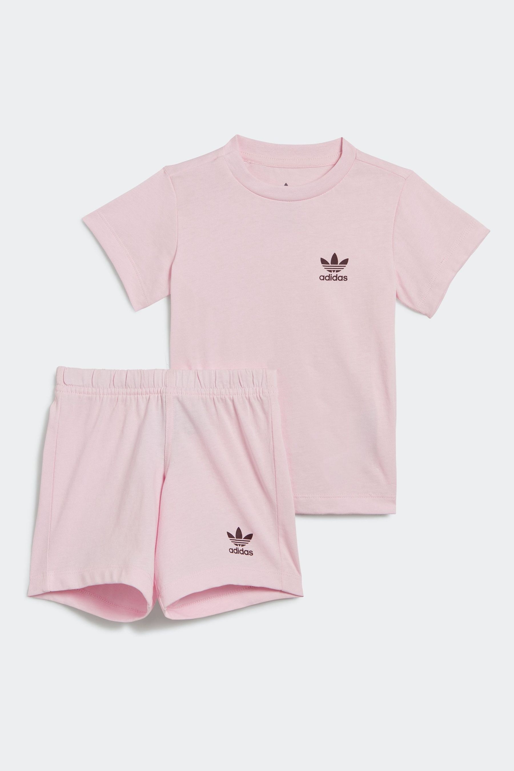 Buy adidas Originals Infant Light Pink T Shirt and Shorts Set from Next Ireland