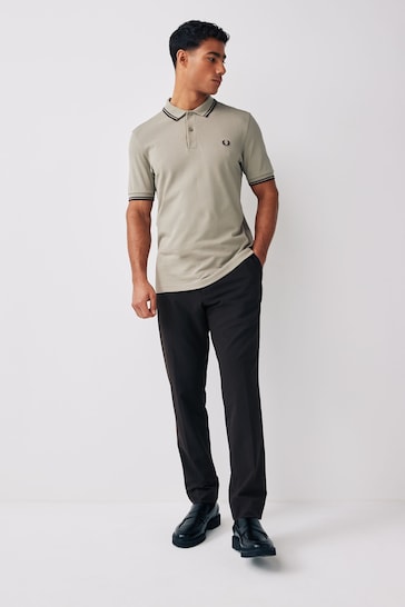 Fred Perry Mens Twin Tipped Polo wardrobe Shirt