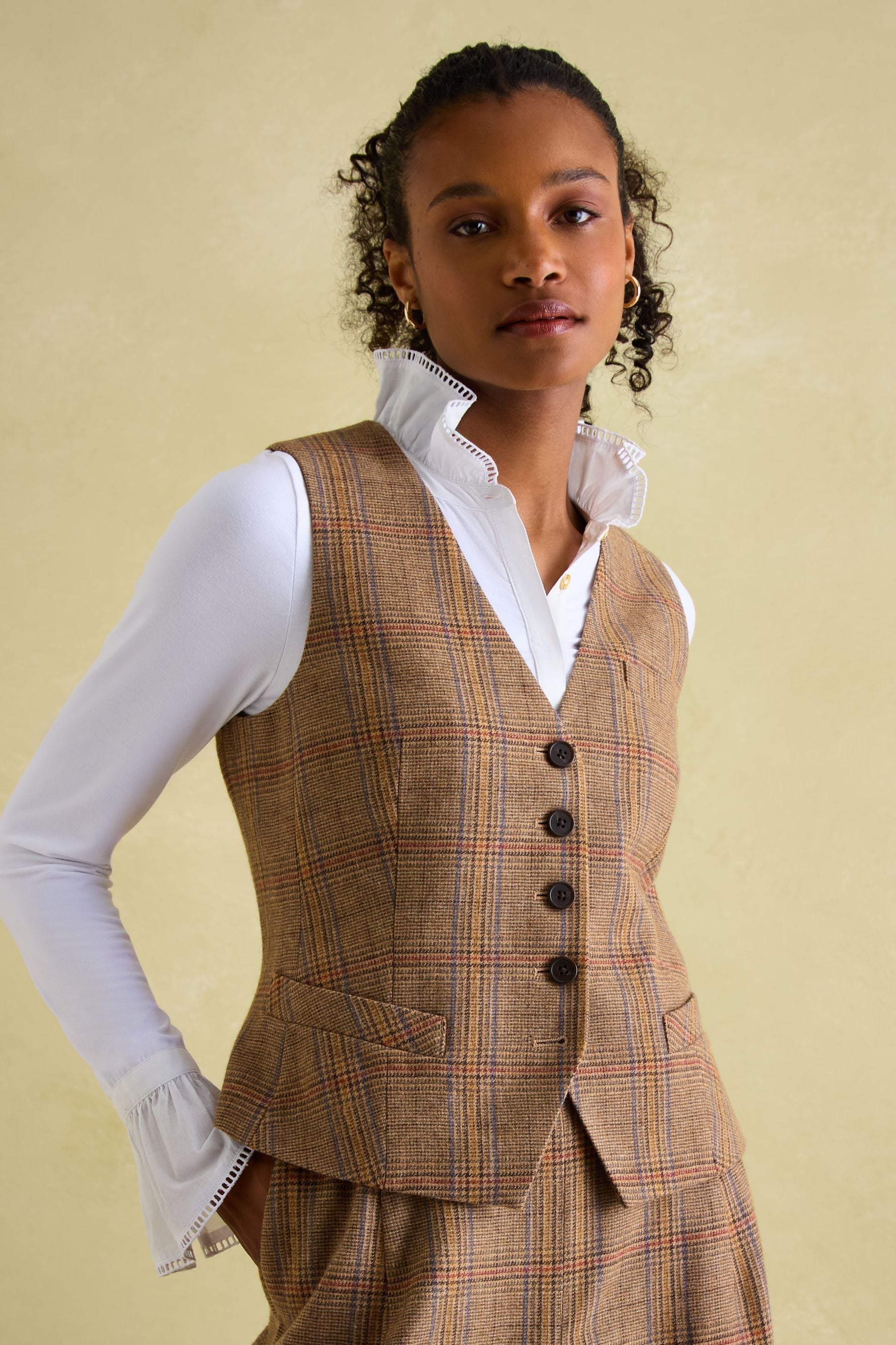 Joules tweed waistcoat 2025