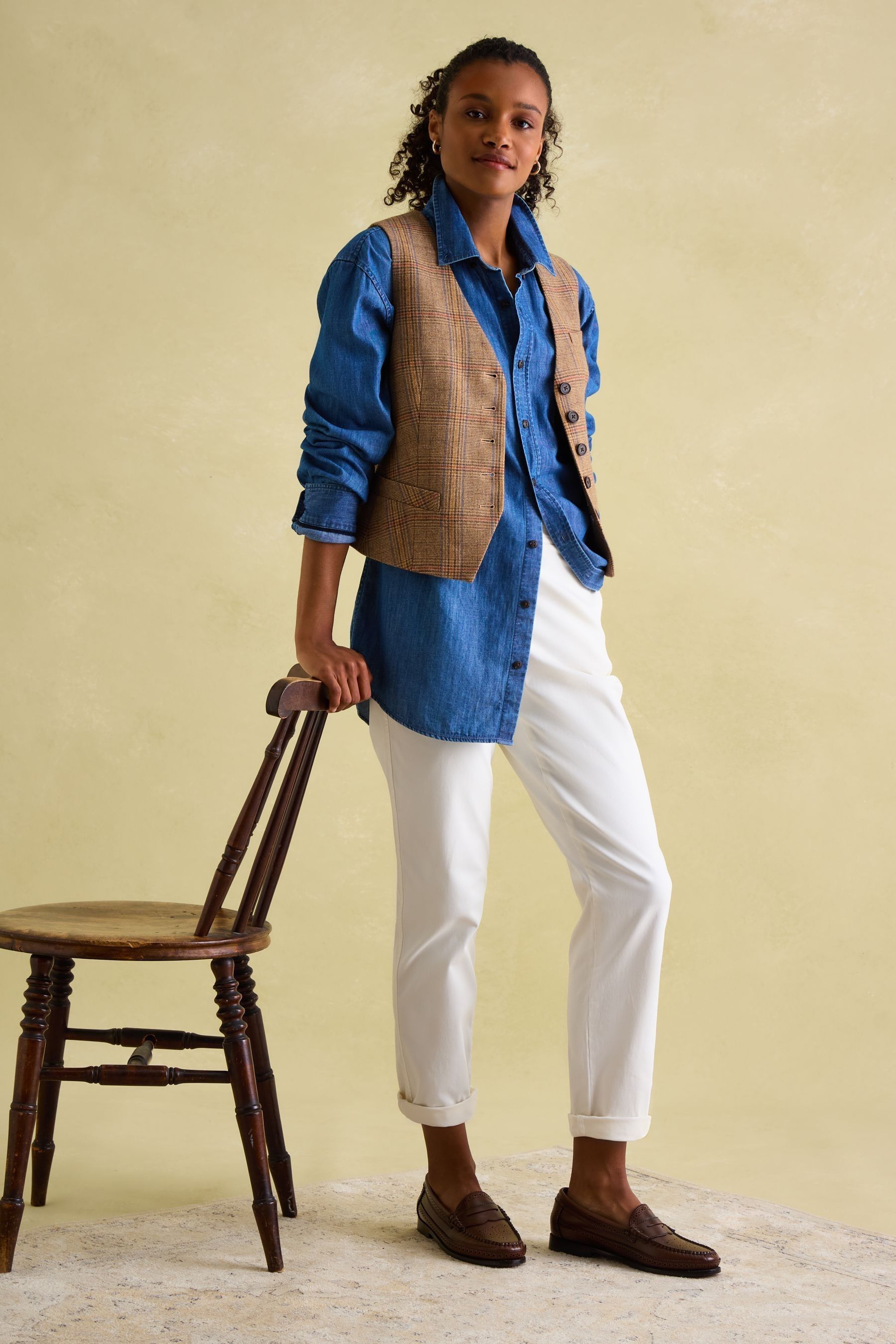 Yellow tweed waistcoat outlet