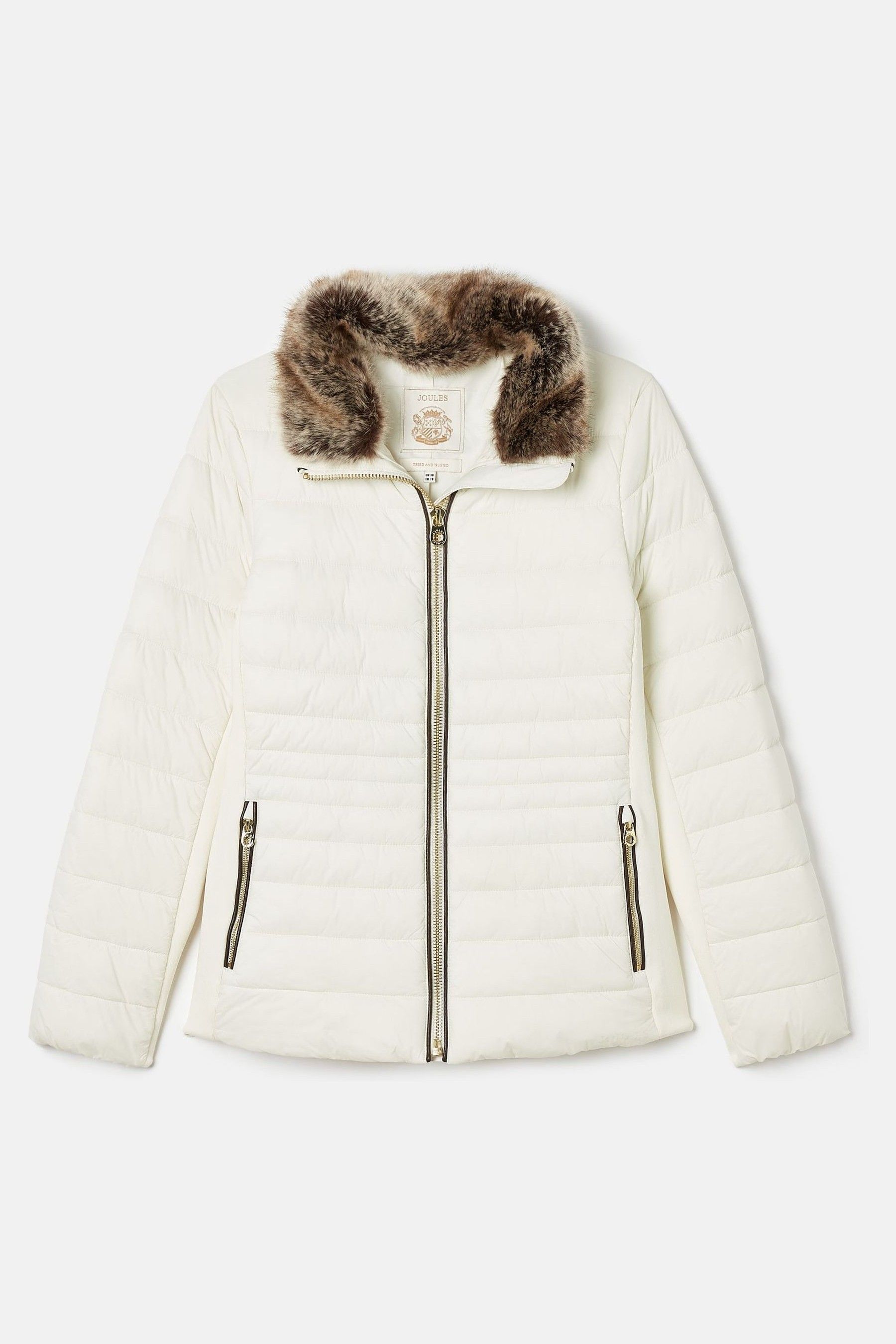 White fur trim jacket discount