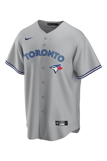 Nike Grey Toronto Grey Jays Official Replica Road Jersey Youth