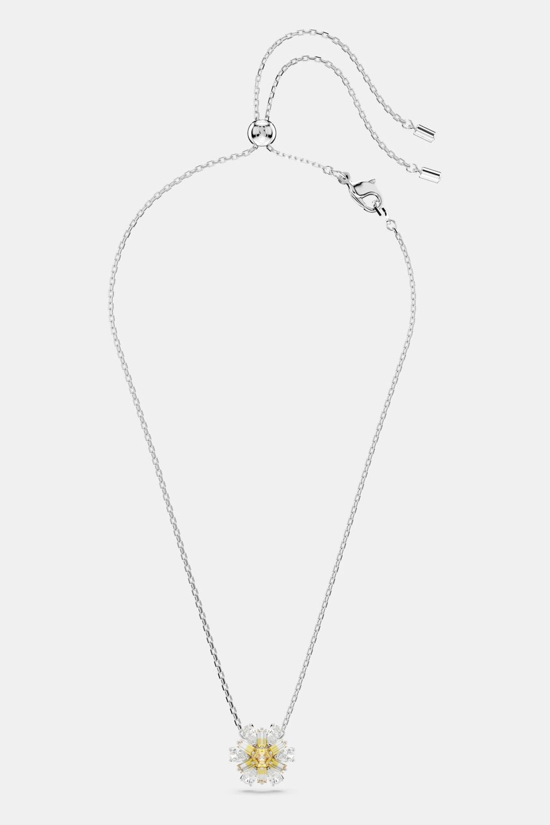 Swarovski Silver Daisy Crystal Necklace - Image 2 of 7