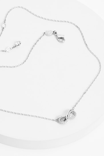 Swarovski Silver Swarovski Infinity Crystal Pendant Necklace