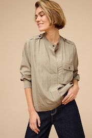 Khaki Green Long Sleeve Utility Shirt - Image 3 of 7