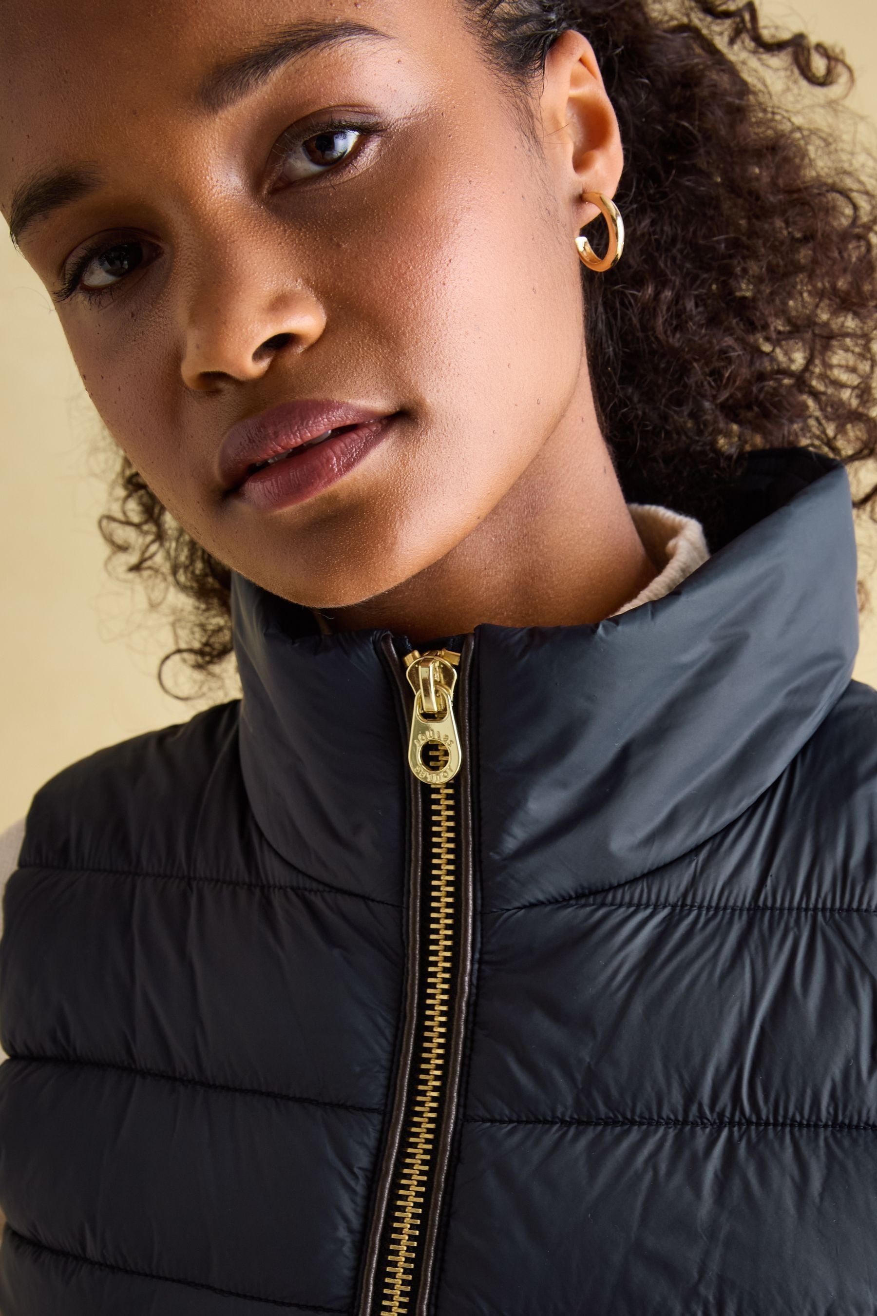 Joules navy jacket with fur collar outlet