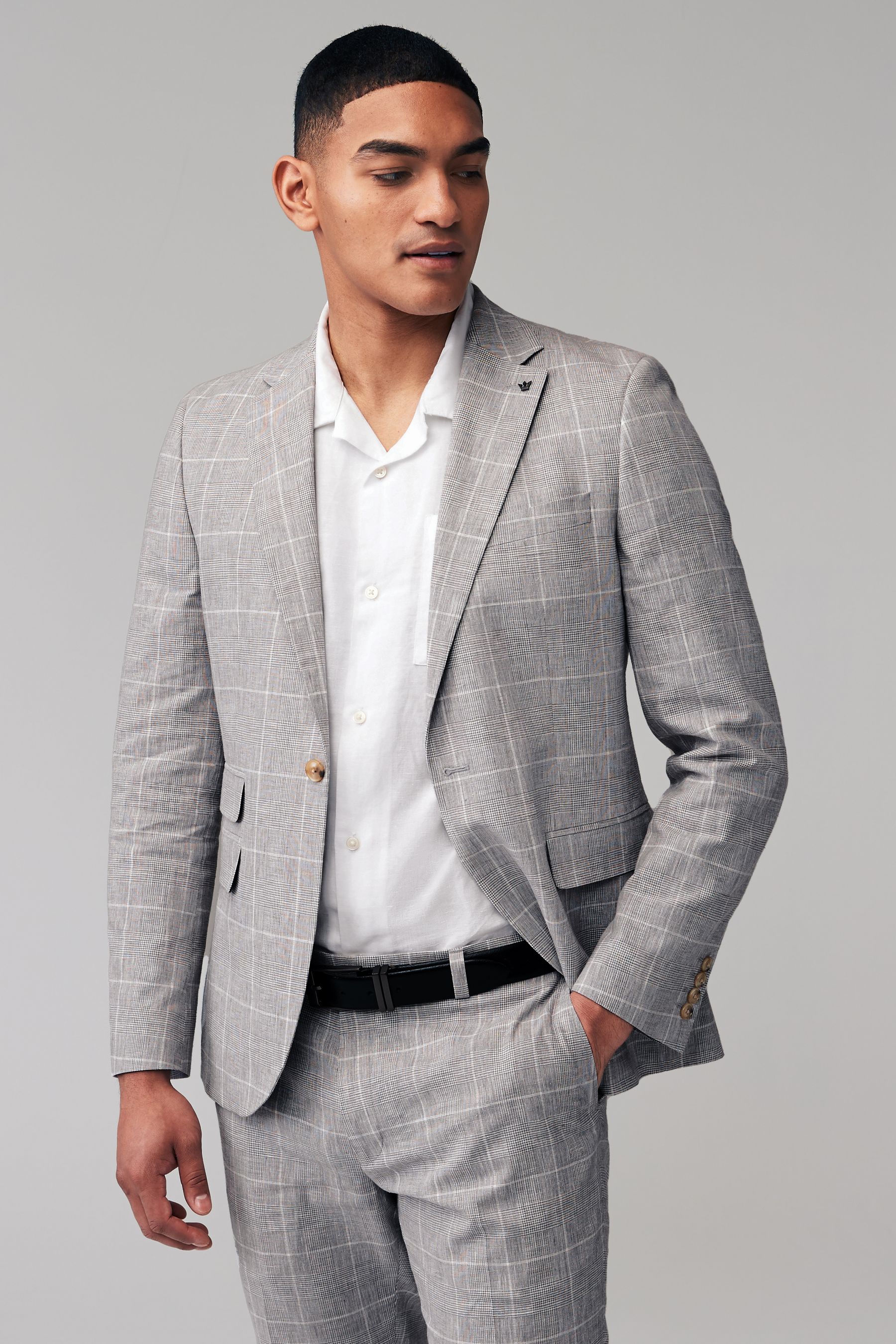 Linen suit jacket discount