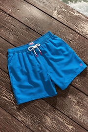 Cobalt Blue Palm Logo Essential Swim Shorts - Image 1 of 6