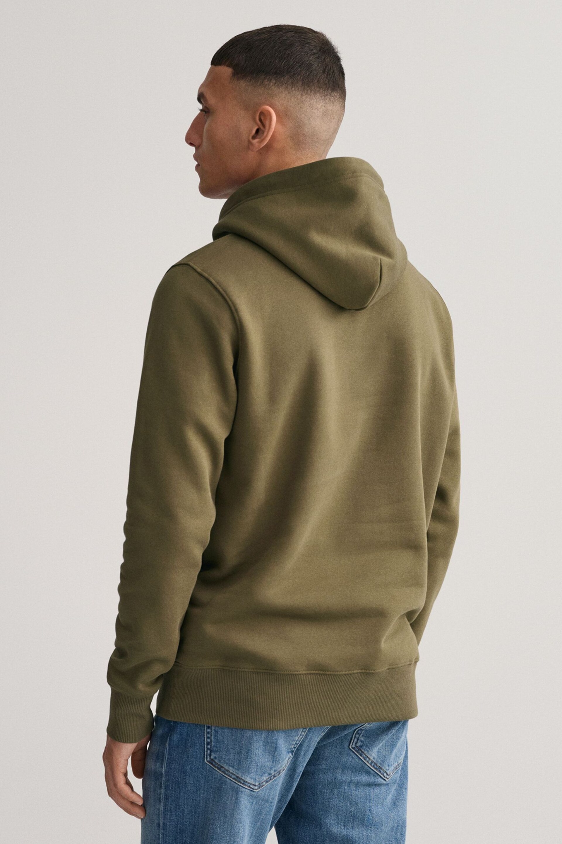 GANT Regular Fit Shield Logo Hoodie - Image 2 of 4