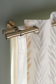 Antique Brass Extendable Double Curtain & Voile Pole Kit - Image 1 of 3