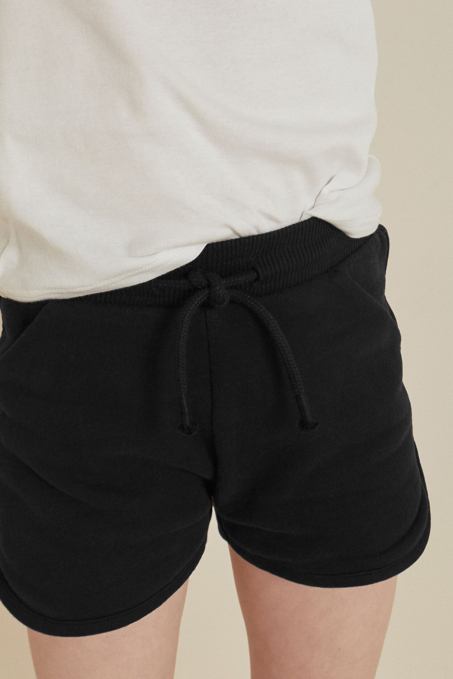 Black Jersey Shorts (3-16yrs) - Image 5 of 8