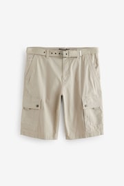 Stone Belted Cargo Shorts - Image 6 of 9