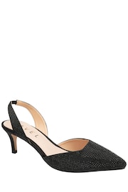 Ravel Black Diamante Sling Back Shoes - Image 1 of 4