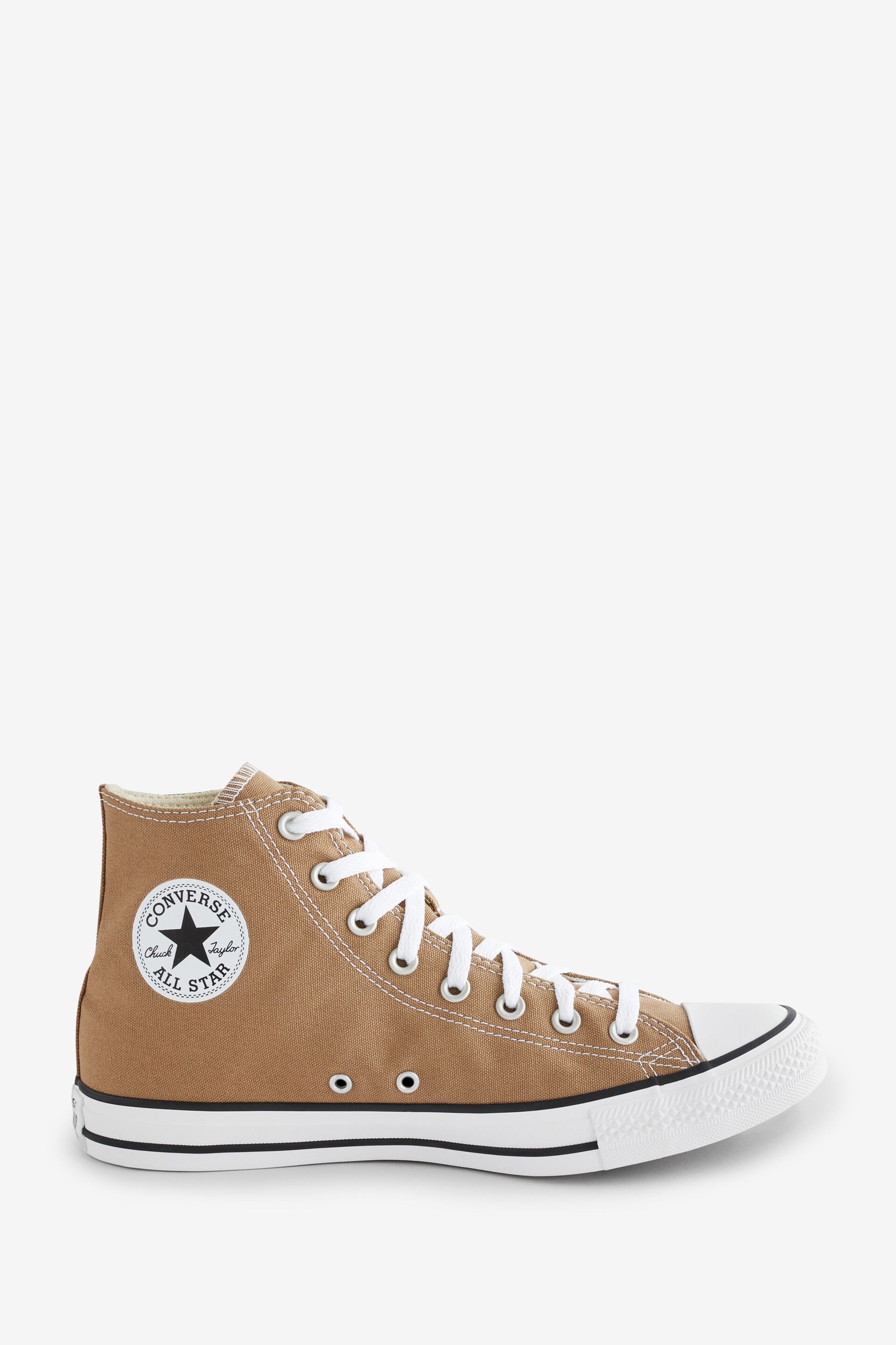 Converse Brown Chuck Taylor Classic High Top Trainers - Image 1 of 9