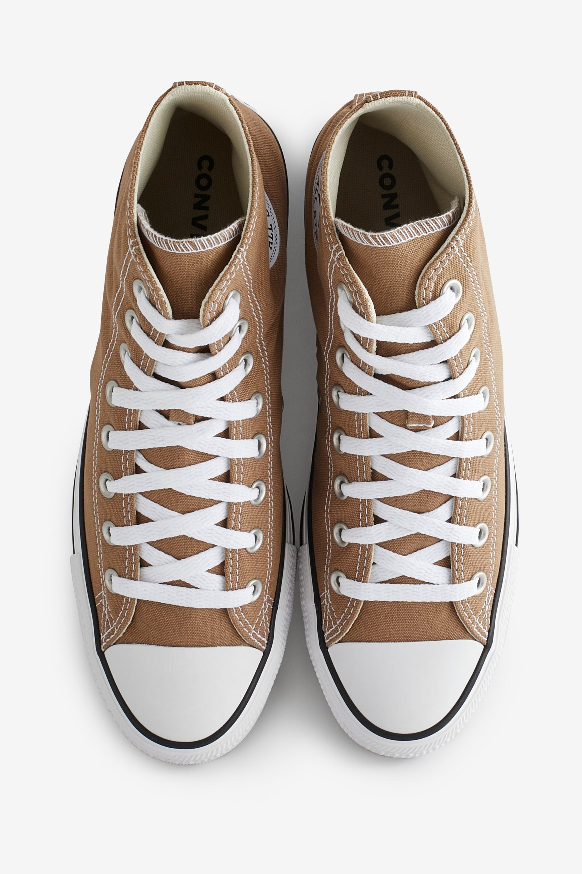 Converse Brown Chuck Taylor Classic High Top Trainers - Image 5 of 9