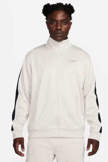 Nike White Sportswear Track Jacket