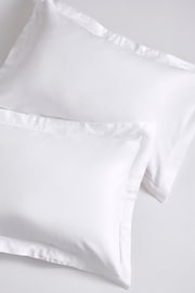 White 300 Thread Count Collection Luxe Standard 100% Cotton Pillowcases Set of 2 - Image 1 of 6