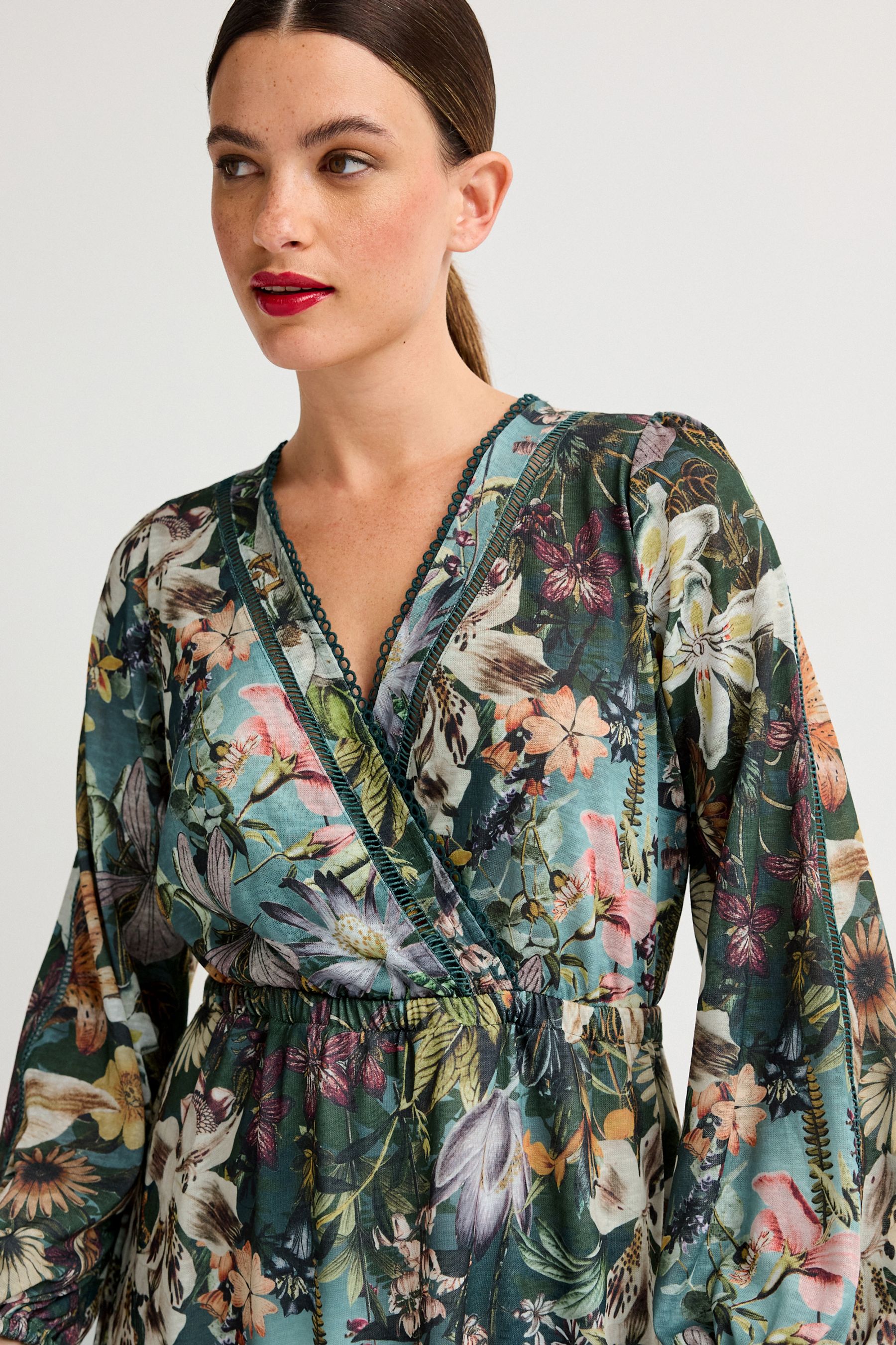Next floral wrap dress cheap