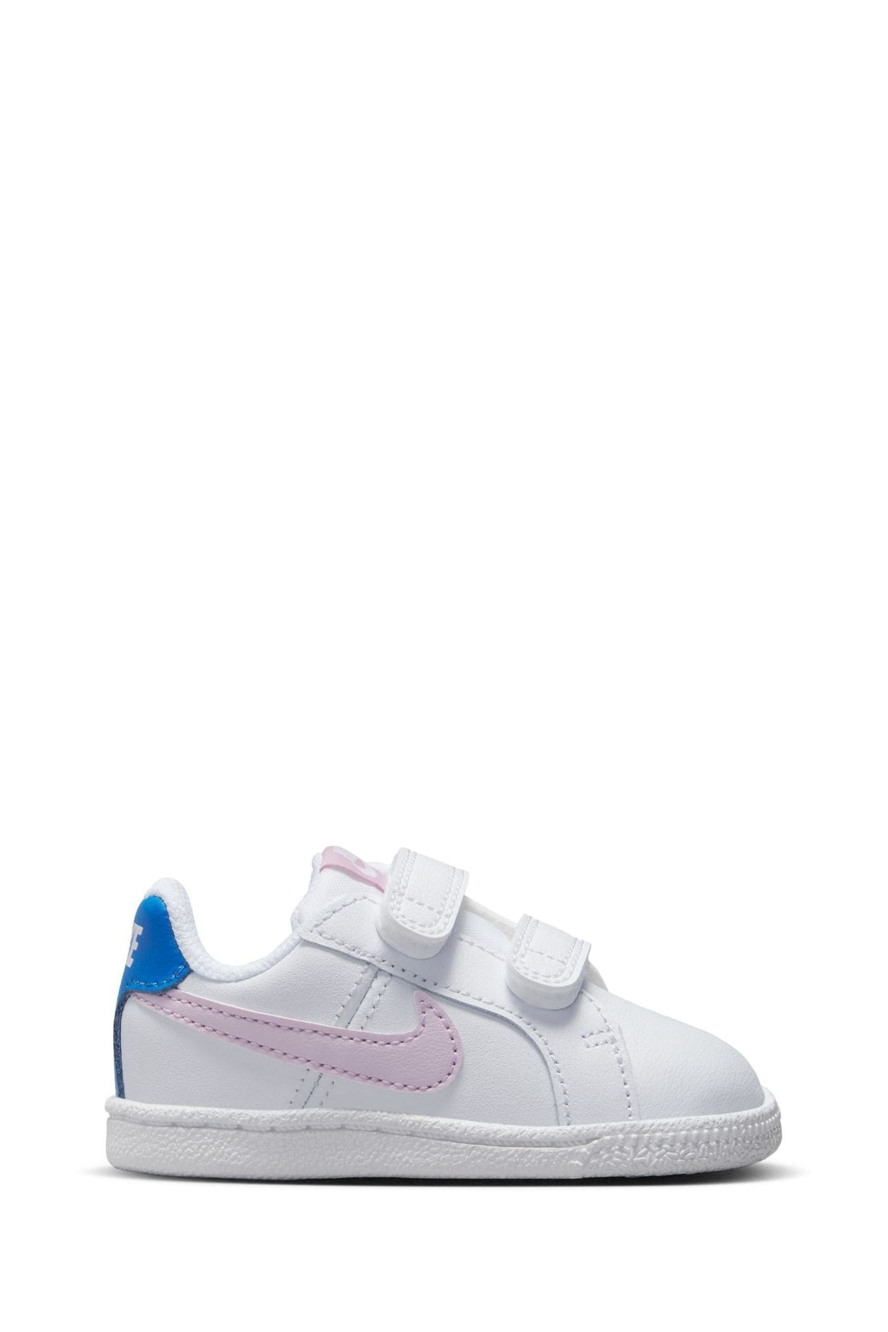 Buy Nike White Pink Court Royale Infant Trainers from Next Luxembourg