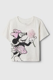 Gap White Disney Graphic Short Sleeve Crew Neck T-Shirt (6mths-5yrs) - Image 1 of 3