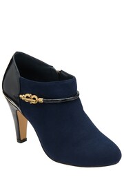 Lotus Navy Blue Zip-Up Shoes Boots - Image 1 of 4