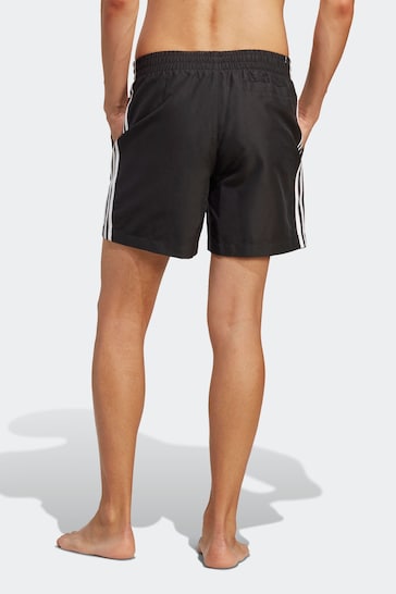 adidas Black Originals Adicolor 3 Stripes Swim Shorts