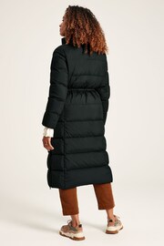 Joules Somerton Black Showerproof Down Feather Long Puffer Coat - Image 2 of 10