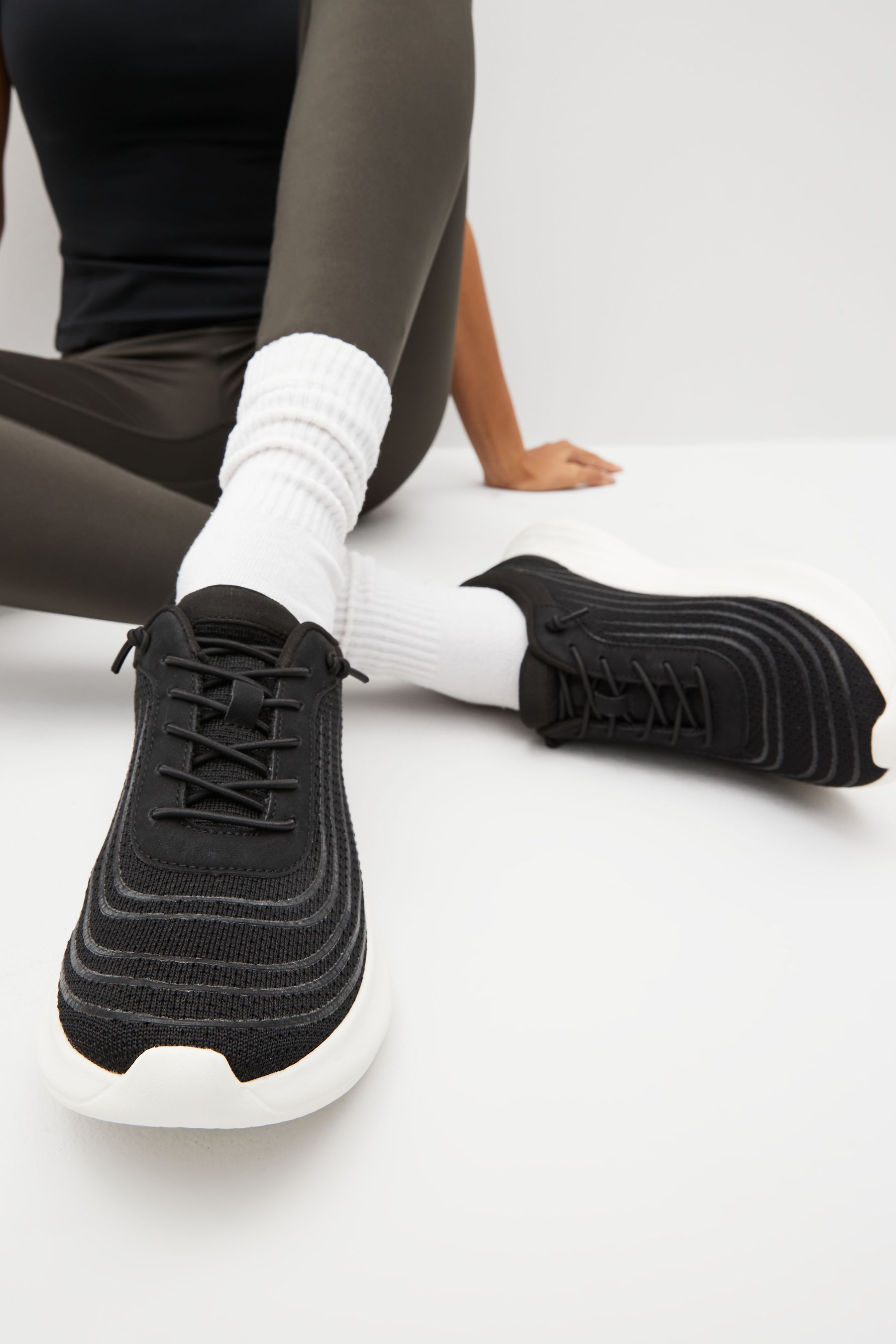 Buy Black Next Active Sports Gym Trainers from Next Luxembourg