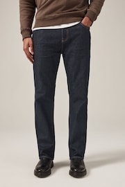 Blue Dark Bootcut 100% Cotton Authentic Jeans - Image 1 of 11