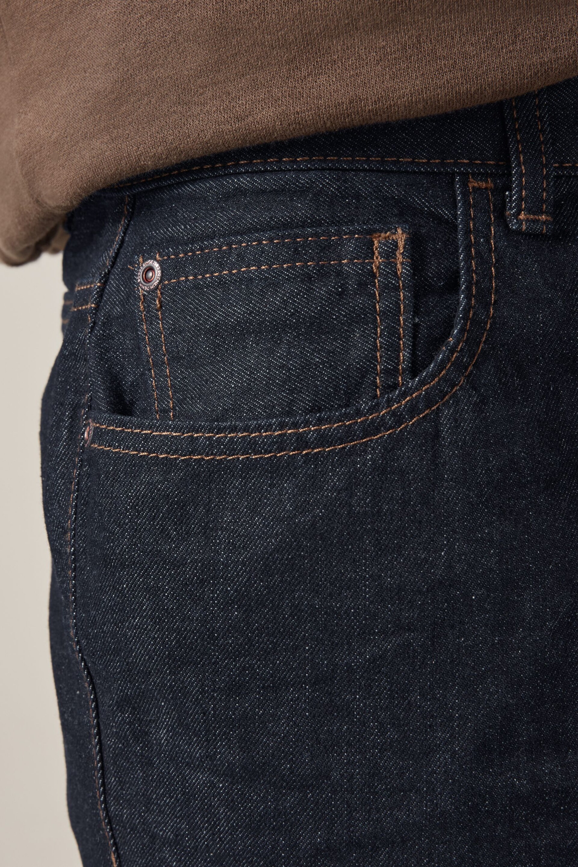 Blue Dark Bootcut 100% Cotton Authentic Jeans - Image 5 of 11