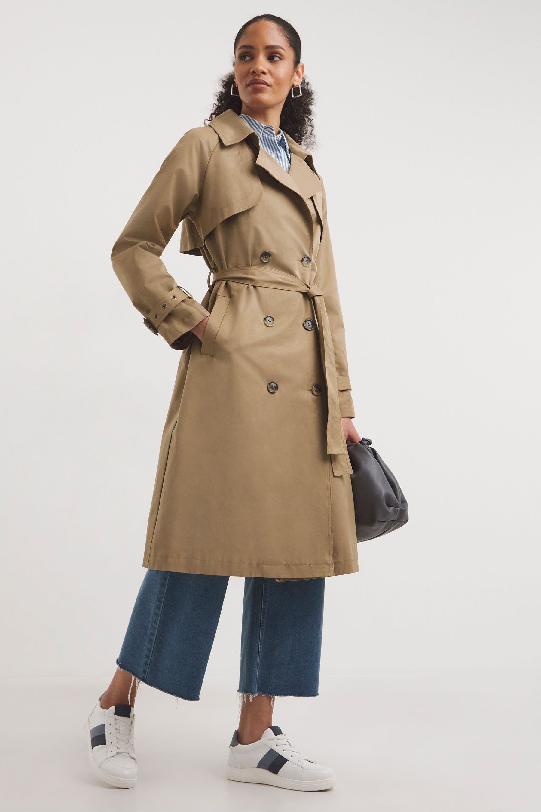 Buy JD Williams Camel Double Breasted Trench Coat from Next Germany