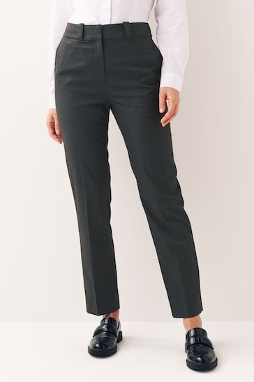 Grey Heavy Duty Tailored Slim Trousers