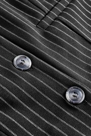 Black Pinstripe Jersey Waistcoat - Image 5 of 5