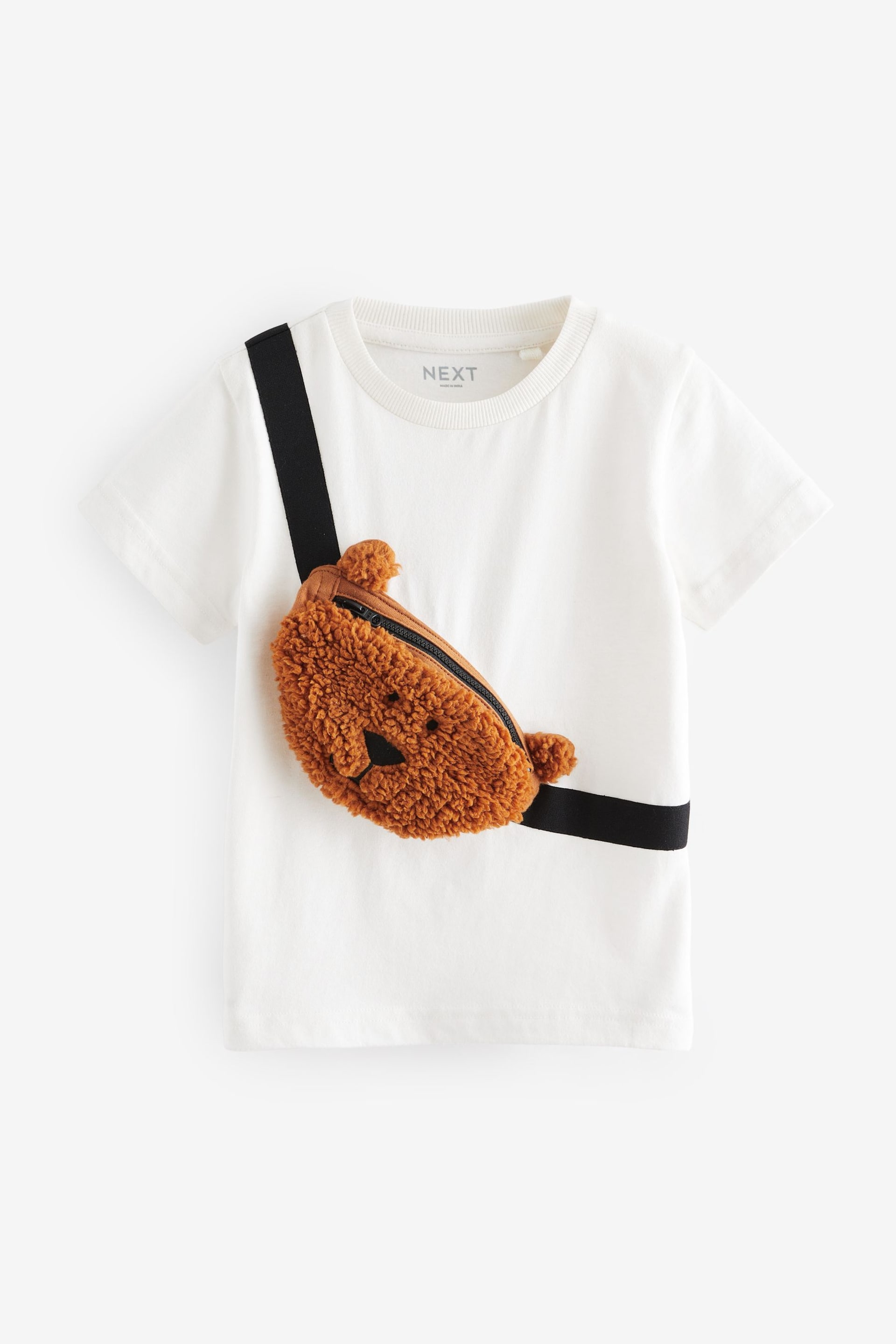 White Bear Short Sleeve Applique Character T-Shirt (3mths-7yrs) - Image 6 of 8