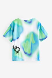 Blue/Green Short Sleeve Graffic T-Shirt (3mths-7yrs) - Image 6 of 7