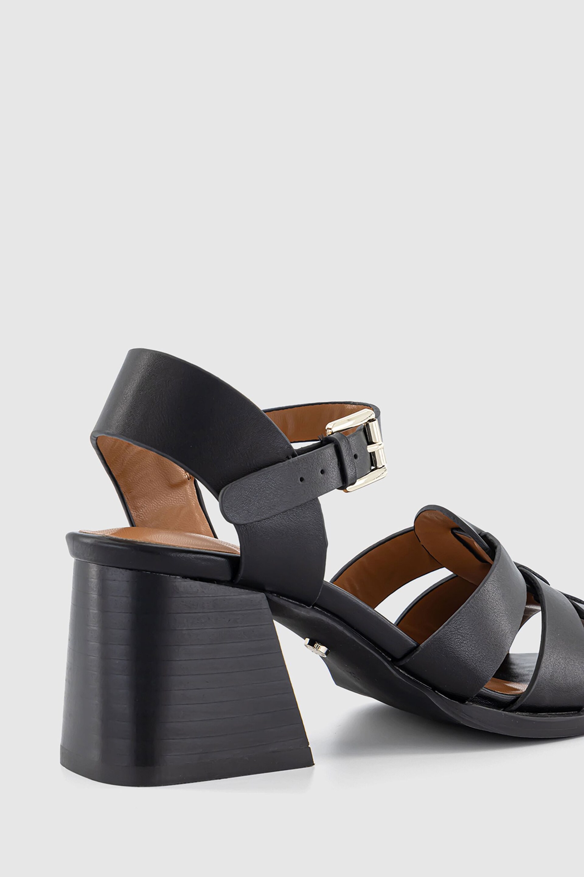 Office Black Fisherman Block Heels - Image 3 of 4