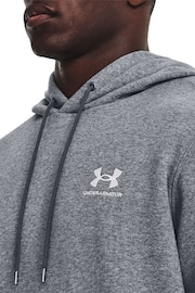 Under Armour Grey Under Armour Grey Essential Fleece Hoodie - Image 4 of 6