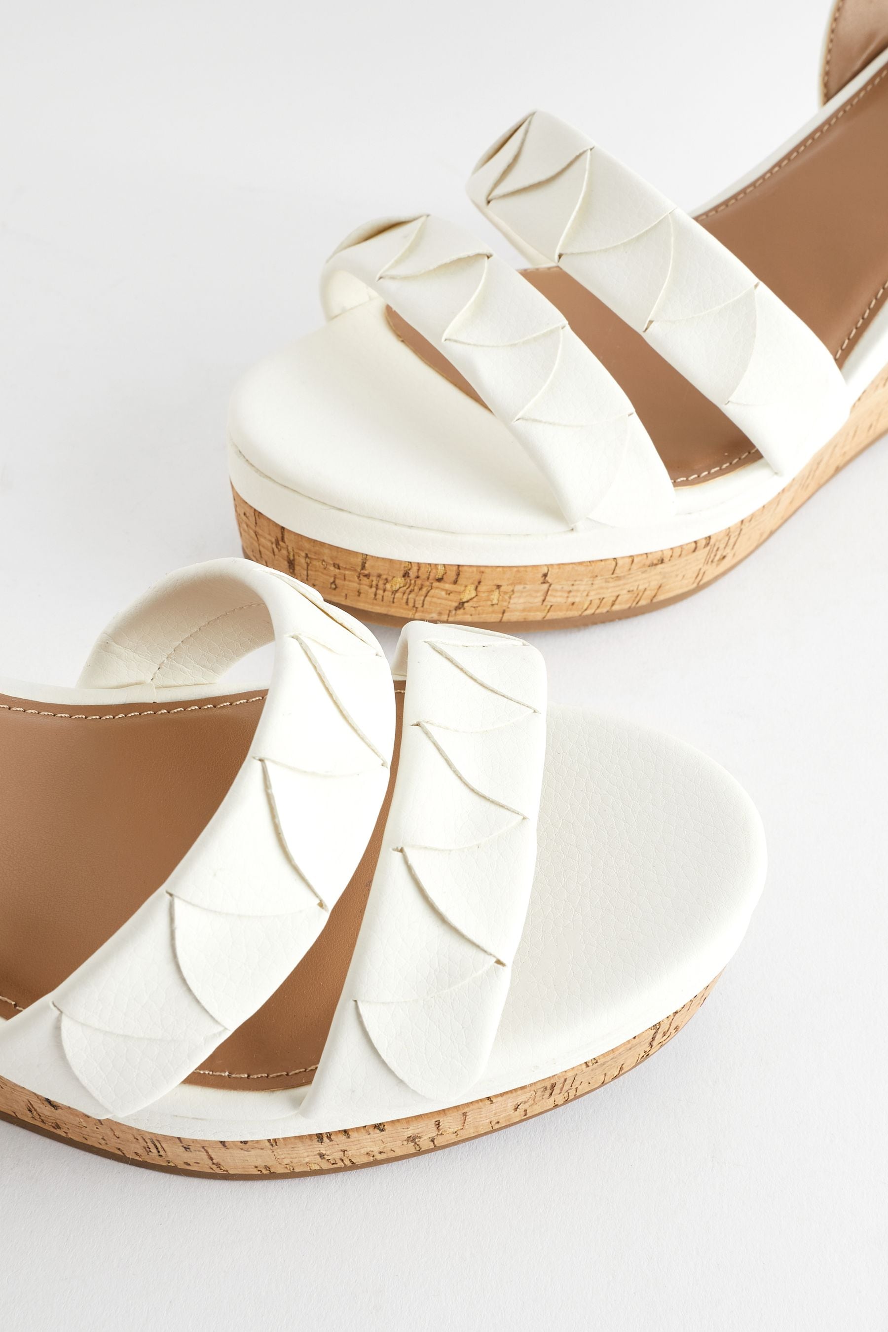 White wide width wedges store