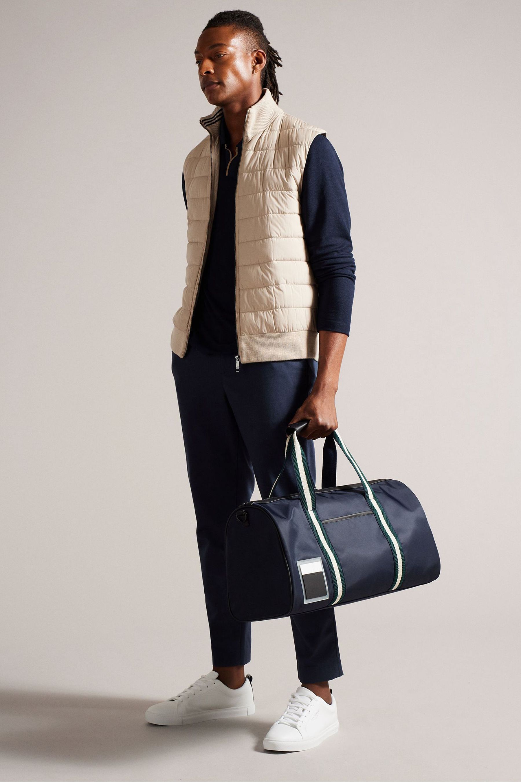 Buy Ted Baker Blue Matique Twill Retro Sport Holdall Bag from Next Luxembourg