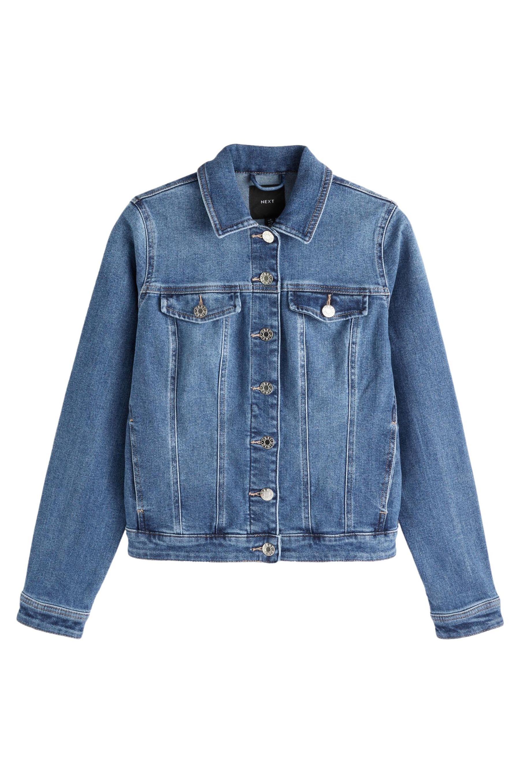 Buy Mid Blue Fuller Bust Denim Jacket from Next Luxembourg