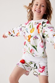 Baker by Ted Baker Floral White Sweater And Shorts Set - Image 3 of 10