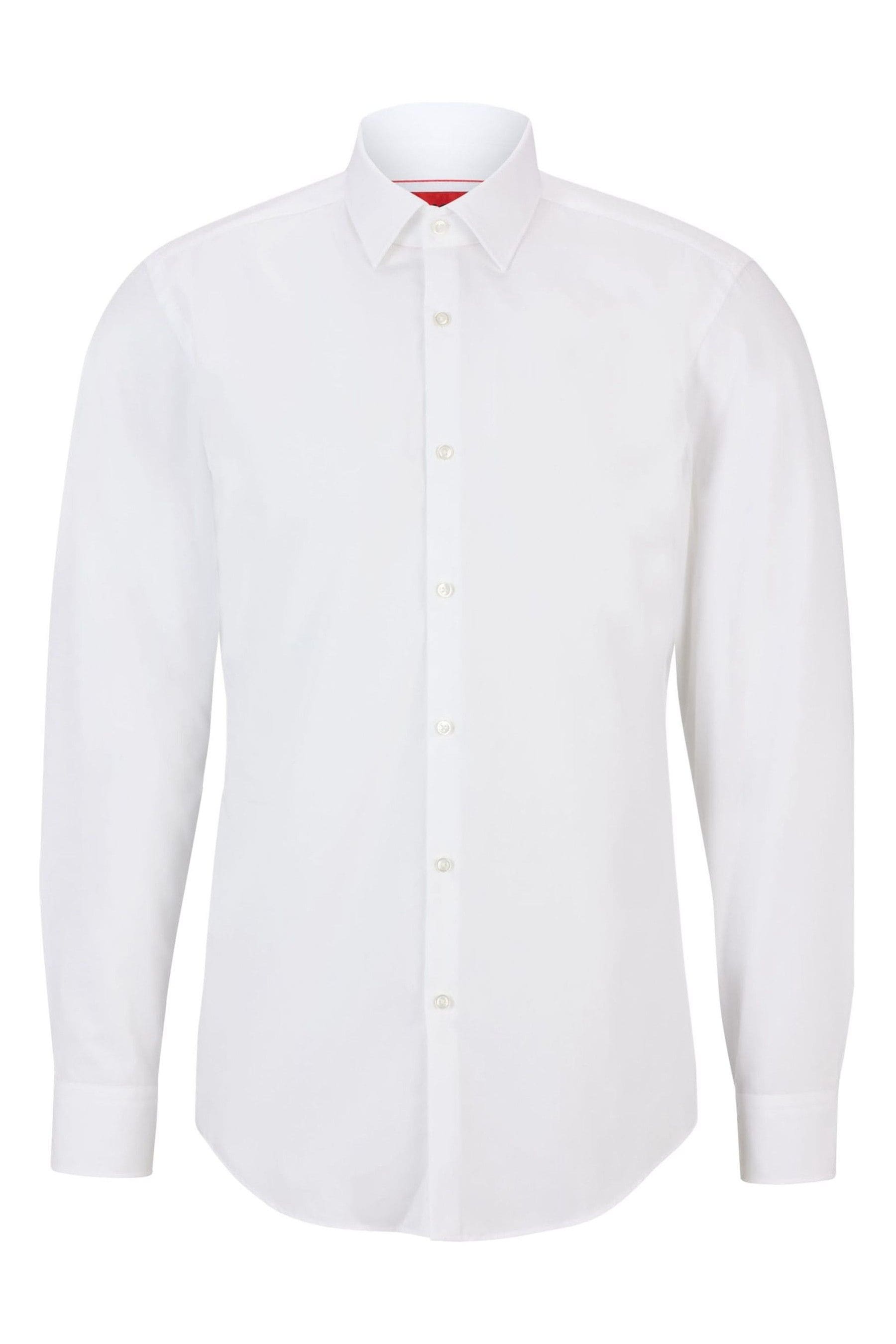 Hugo boss slim fit new arrivals white dress shirt