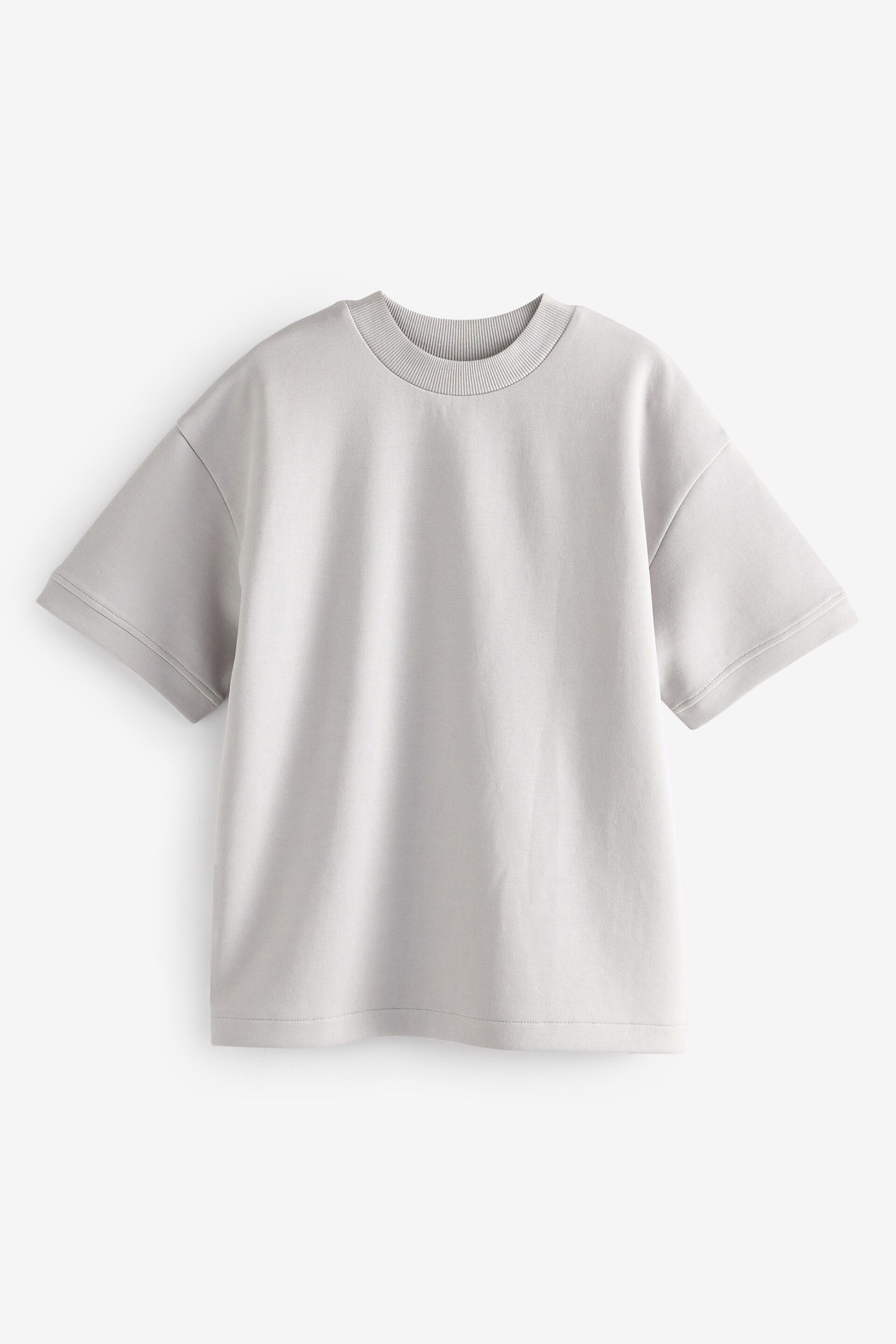 Grey Relaxed Fit Heavyweight T-Shirt (3-16yrs) - Image 1 of 3