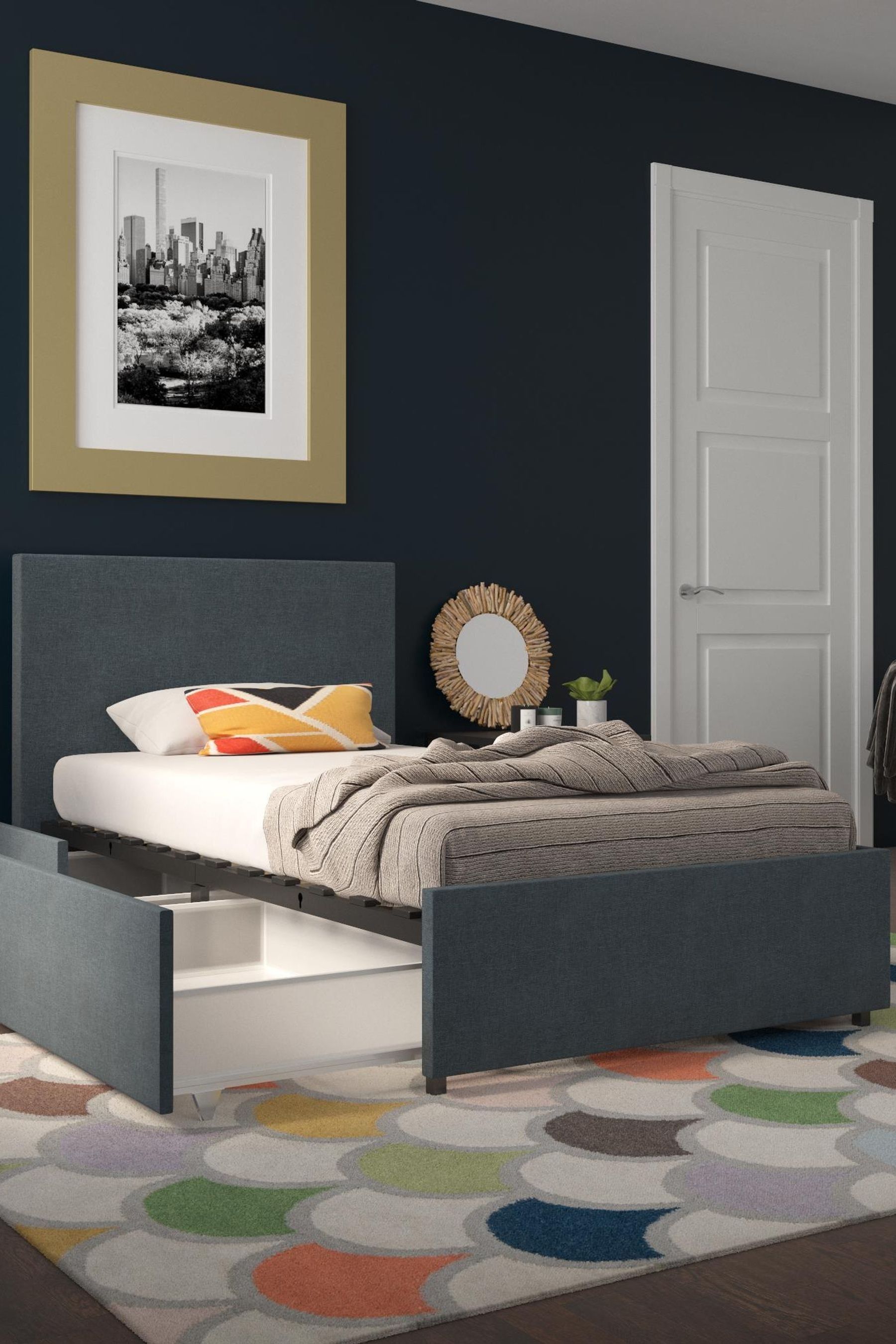 2 drawer storage bed top