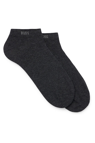 BOSS Dark Grey Ankle Socks 2 Pack