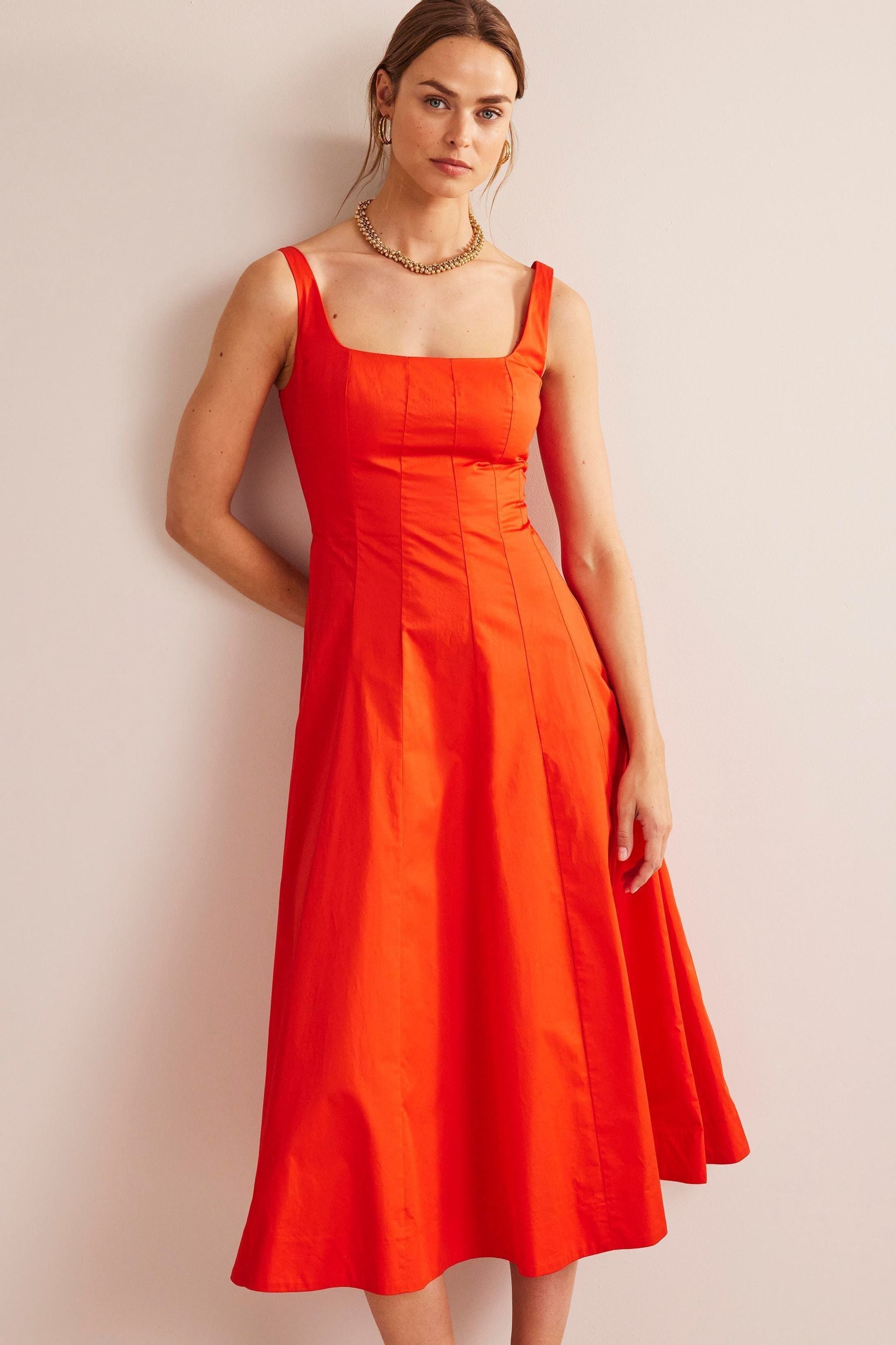 Boden orange dress new arrivals