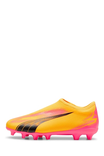 Puma Orange Junior Ultra Match Football Boots