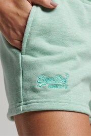 Superdry Green Vintage Logo Embroidered Jersey Shorts - Image 4 of 5